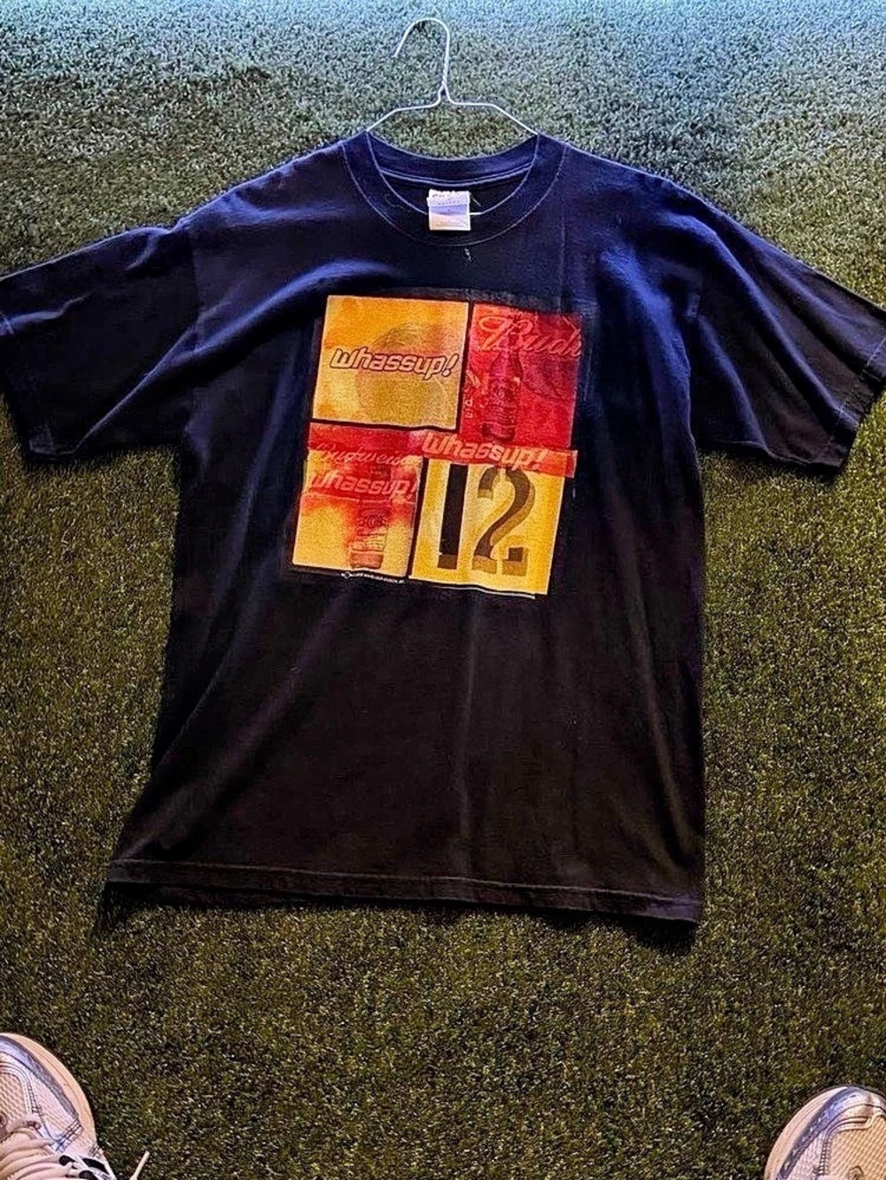 Budweiser Vintage 2000 Budweiser Whassup T-Shirt Graphic Short Sleeve T-Shirt in